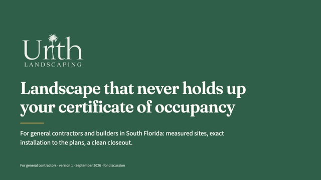 First slide of the version for general contractors