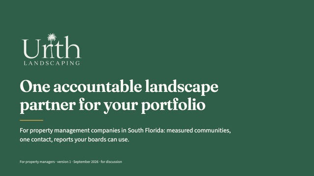 First slide of the version for property managers